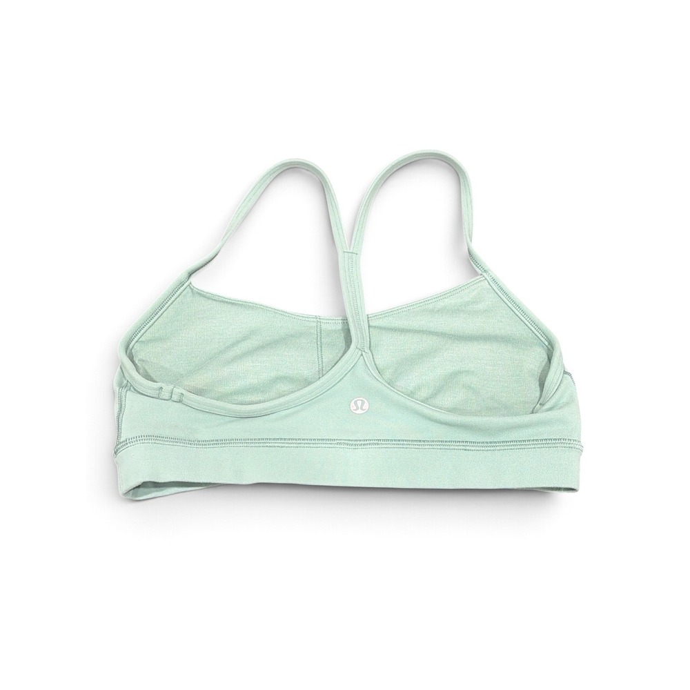 Lululemon Flow Y Nulu Bra Wild Mint Light Support A-C Cups W2DH5S Size 6 - Picture 5 of 10